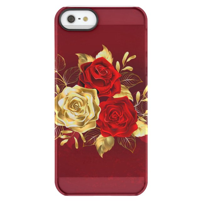 Three Jewelry Roses Uncommon iPhone Case (Back)