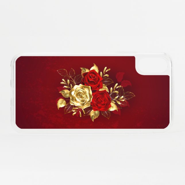 Three Jewelry Roses Uncommon iPhone Case (Back (Horizontal))