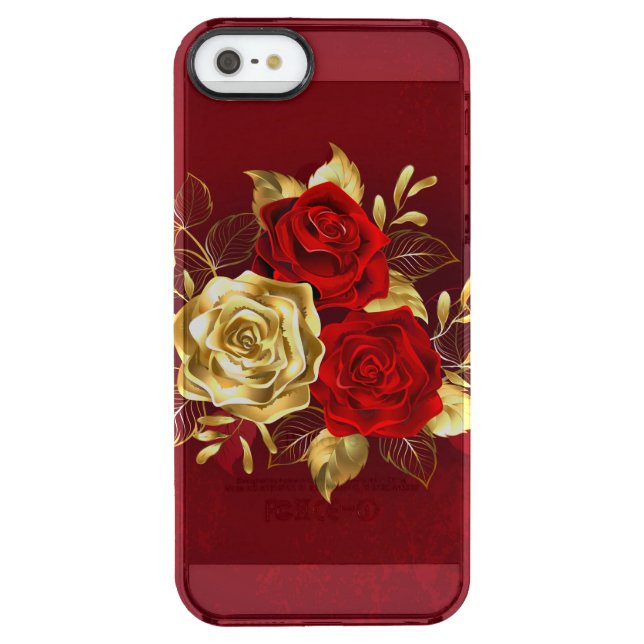 Three Jewelry Roses Uncommon iPhone Case (Back)