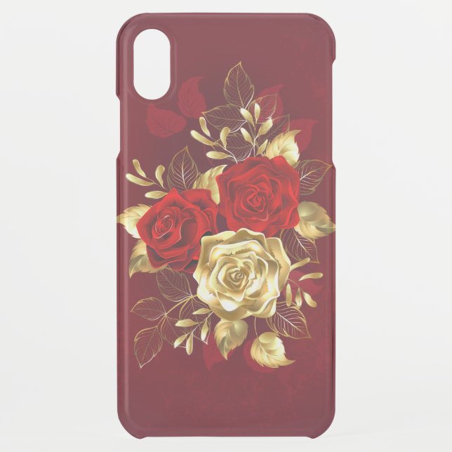 Three Jewelry Roses Uncommon iPhone Case (Back)