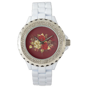 Three Jewelry Roses Watch