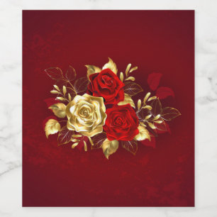 Three Jewelry Roses Wine Label