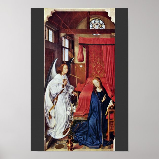 Three King Altar Left Wing: The Annunciation Poster (Front)
