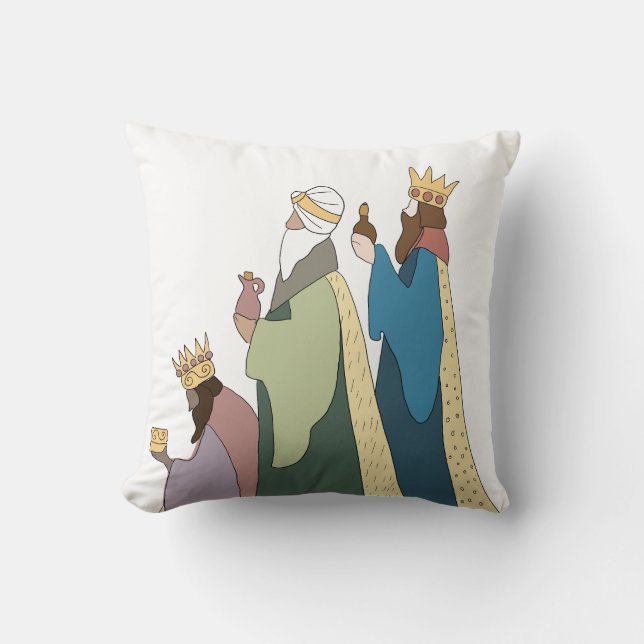 THREE KING CUSION  THROW PILLOW (Front)