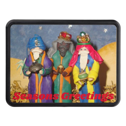 Three kings bearing gifts for baby Jesus christmas Hitch Cover