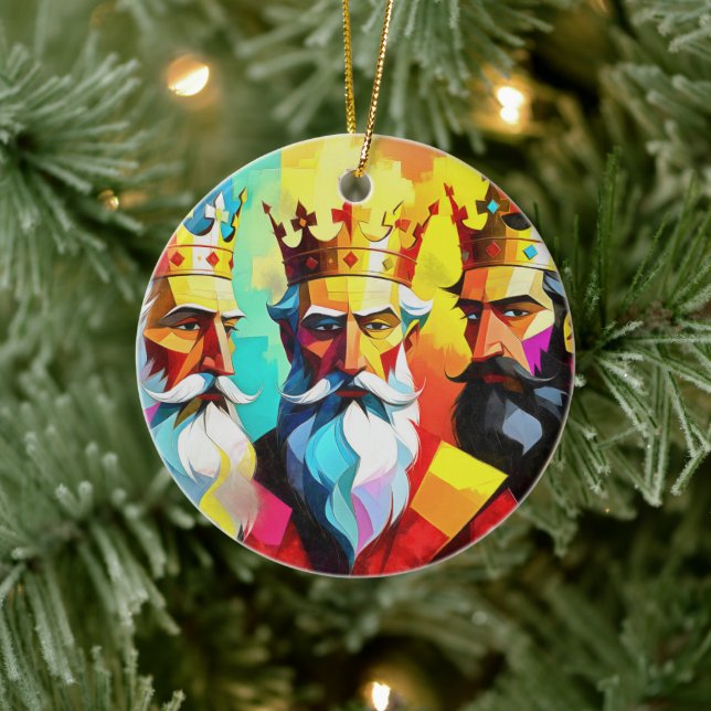 Three Kings Ceramic Ornament (Tree)