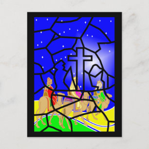 Three Kings Christmas Postcard