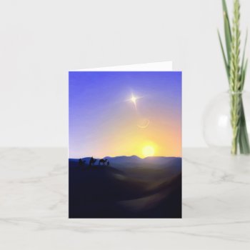 Three Kings Comet Christmas Card by HeadBees at Zazzle