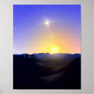 Three Kings Comet Christmas Print