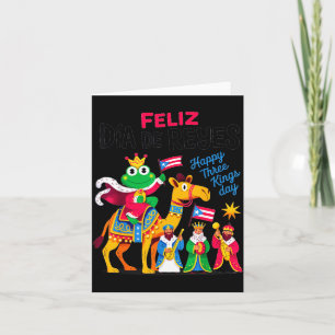 Three Kings Day Puerto Rican &amp; Coqui Frog Bori Card