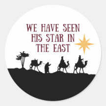 Three Kings Epiphany Star in the East Whimsical