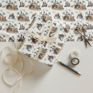 Three Kings in Bethlehem Wrapping Paper Sheets