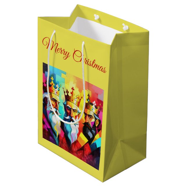 Three Kings Medium Gift Bag (Back Angled)