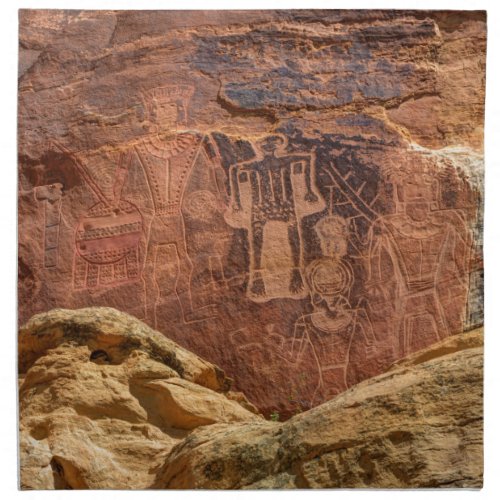 Three Kings Petroglyph _ Mcconkie Ranch _ Utah Napkin