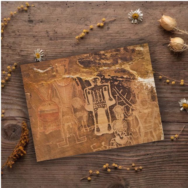 Three Kings Petroglyph Mcconkie  Ranch Utah  Postcard (Creator Uploaded)