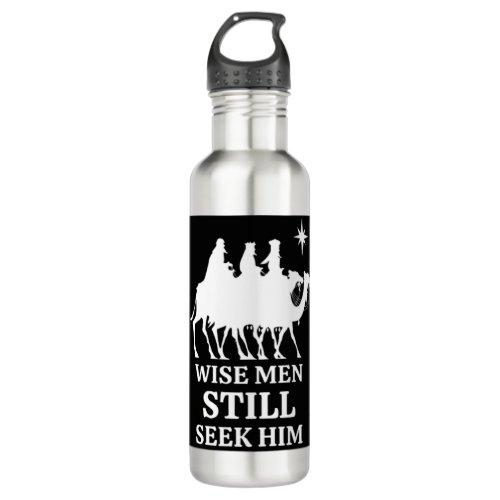 Three Kings Wise Men Still Seek Him Stainless Steel Water Bottle