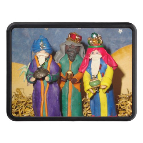 Three kings with gifts for Jesus fun christmas Hitch Cover