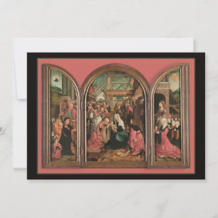 Three Kings Worship Baby Jesus Card