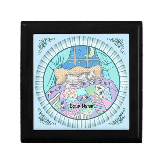 Three Kitten Cats Sleep Gift Box (Front)