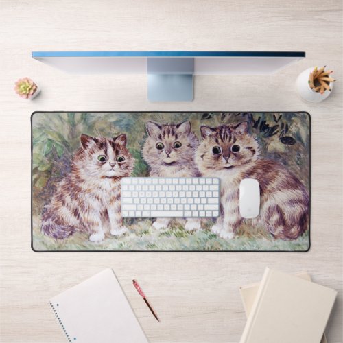 Three Kittens Louis Wain Desk Mat
