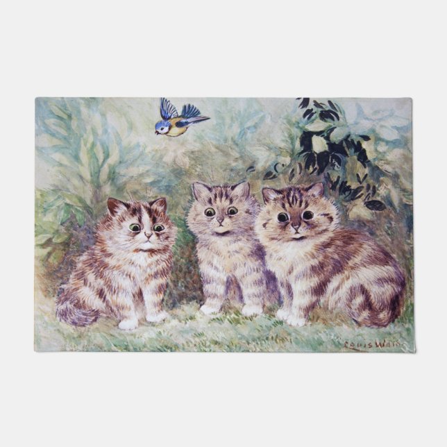 Three Kittens, Louis Wain Doormat (Front)