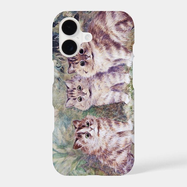Three Kittens, Louis Wain Iphone Case (Back)