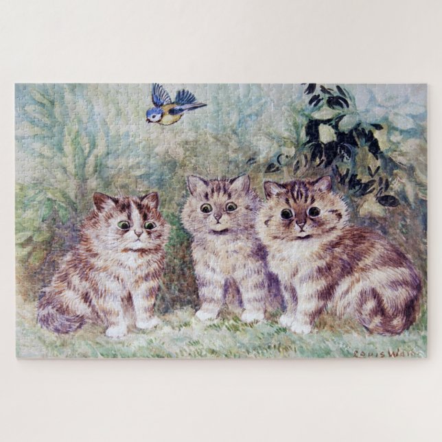 Three Kittens, Louis Wain Jigsaw Puzzle (Horizontal)