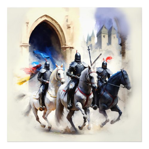 Three Knights Ride Out _ The Quest    Photo Print