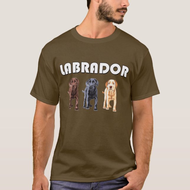three labrador colors T-Shirt (Front)