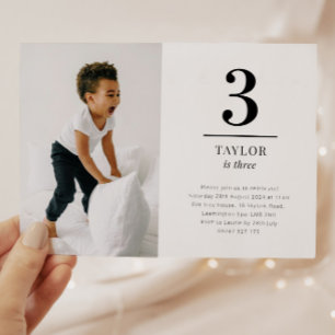 Three Landscape Photo Invitation