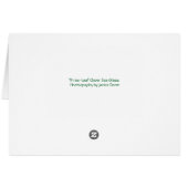 Three Leaf Clover Sea Glass Cards (Back Horizontal)
