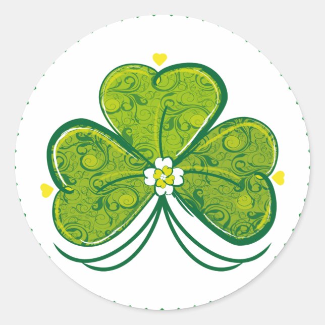 Three Leaf Clover - sticker (Front)