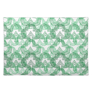 Three-Leaf Clovers Cloth Placemat