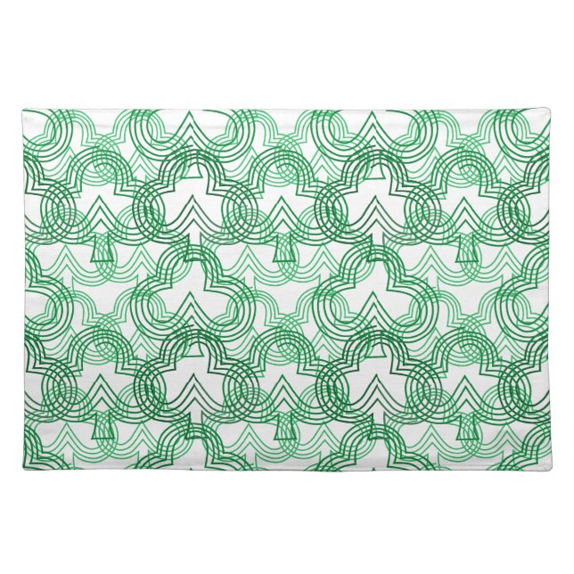 Three-Leaf Clovers  Cloth Placemat (Front)