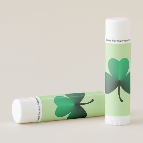 Three Leaf Green Clover Lip Balm