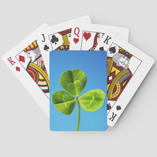 three leaved clover poker cards (Back)