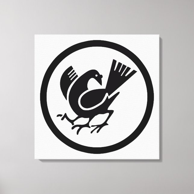 Three Legged Crow Canvas Print (Front)
