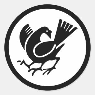 Three Legged Crow Classic Round Sticker