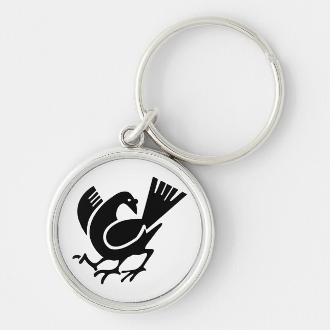 Three Legged Crow Keychain (Front)
