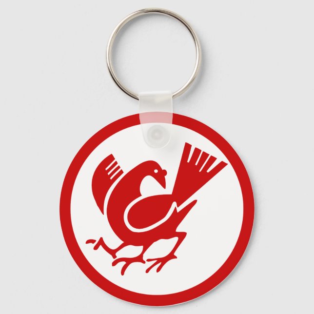 Three Legged Crow Keychain (Front)