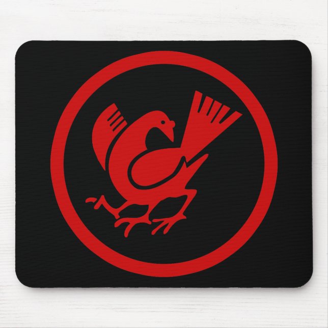 Three Legged Crow Mouse Pad (Front)