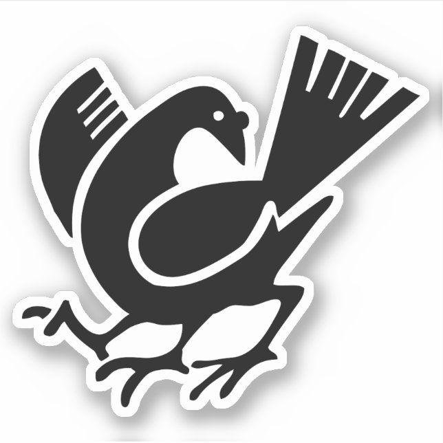 Three Legged Crow Sticker (Front)