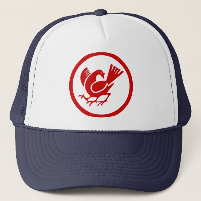 Three Legged Crow Trucker Hat (Front)