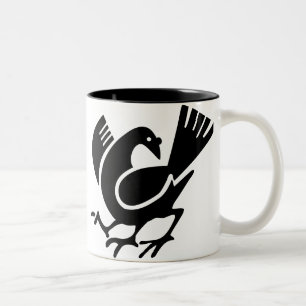 Three Legged Crow Two-Tone Coffee Mug