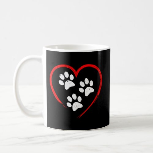 Three Legged Paw Print Tripod Dog Appreciation Coffee Mug