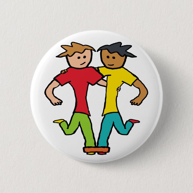Three Legged Race Button (Front)