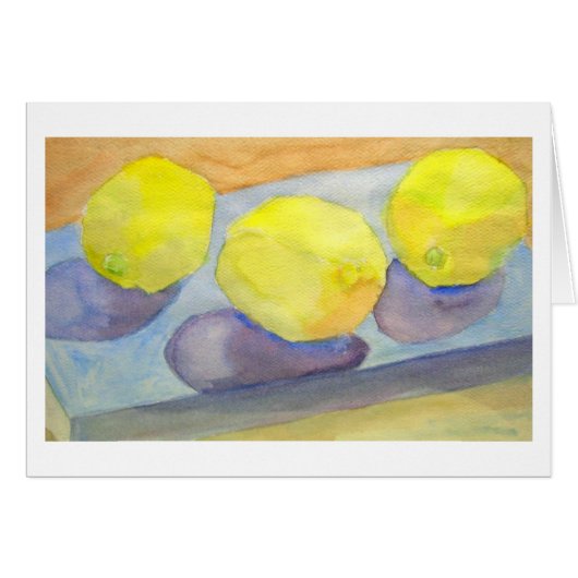 Three Lemons Cards (Front Horizontal)