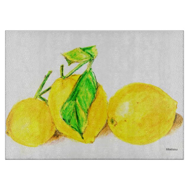three lemons cutting board (Front)