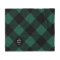 Three Letter Monogram Green Buffalo Check