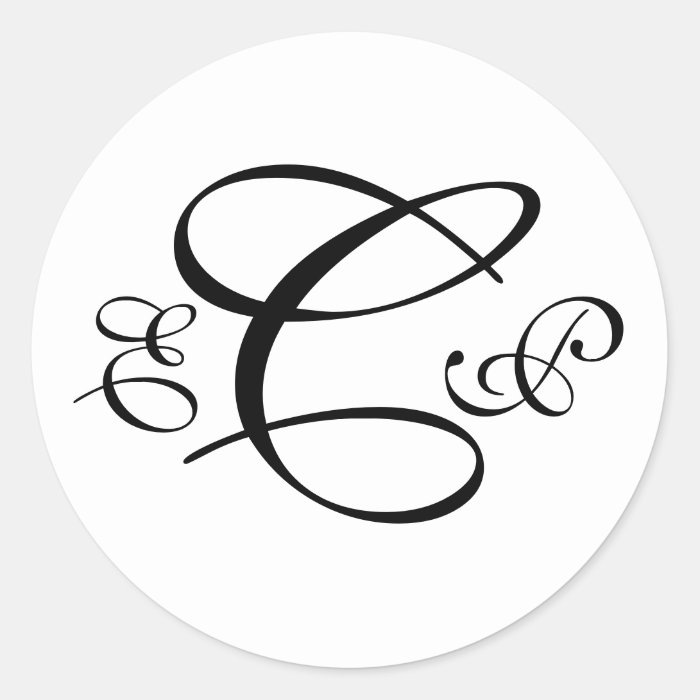 Three Letter Monogram Sticker